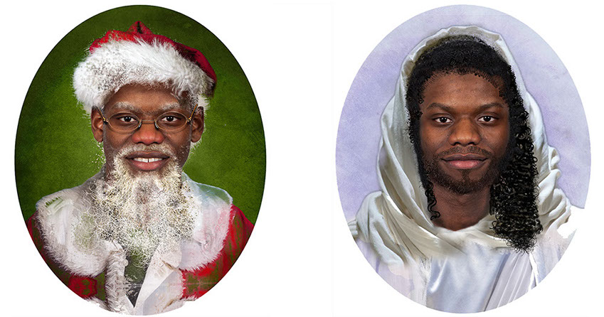 U.S. CENSUS, JESUS, Santa, sansus, photoshop